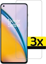 OnePlus Nord 2 Screenprotector - OnePlus Nord 2 Screenprotector Bescherm Glas - OnePlus Nord 2 Screen Protector Glas Extra Sterk - 3 Stuks
