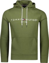 Tommy Hilfiger Sweater Groen Normaal - Maat XL - Heren - Herfst/Winter Collectie - Katoen;Polyester