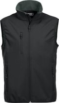 Clique Basic Softshell Vest 020911 - Mannen - Zwart - 4XL