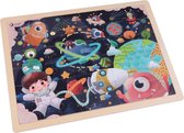 Classic World houten legpuzzel Ruimtevaart - 48 stukjes
