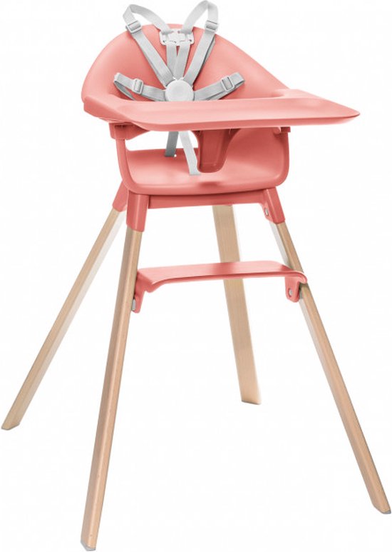 Stokke® Clikk™ High stoel Sunny Coral