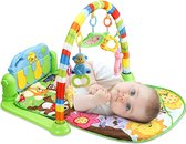 Babygym - Zinaps Music Activity Mat, Baby Play Mat, Fitness Crawling Mat met Soft Play Arch and Piano, Speel boog met 5 verwijderbare speelgoed van 0 maanden (groen) (WK 02129)
