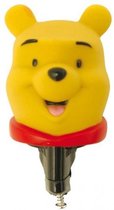 fietstoeter winnie the pooh 7,3 cm rubber geel/rood/zwart