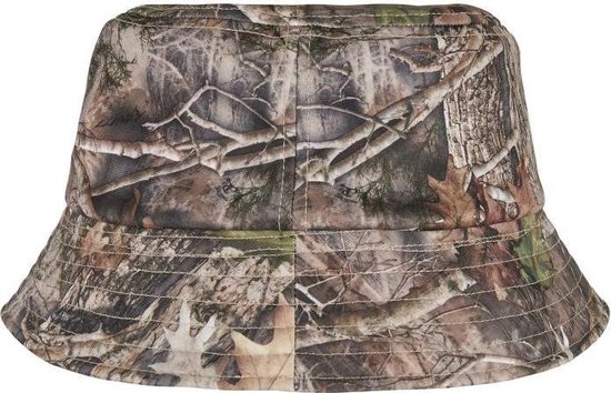 Urban Classics Bob Sherpa Real Tree Camo Réversible Marron