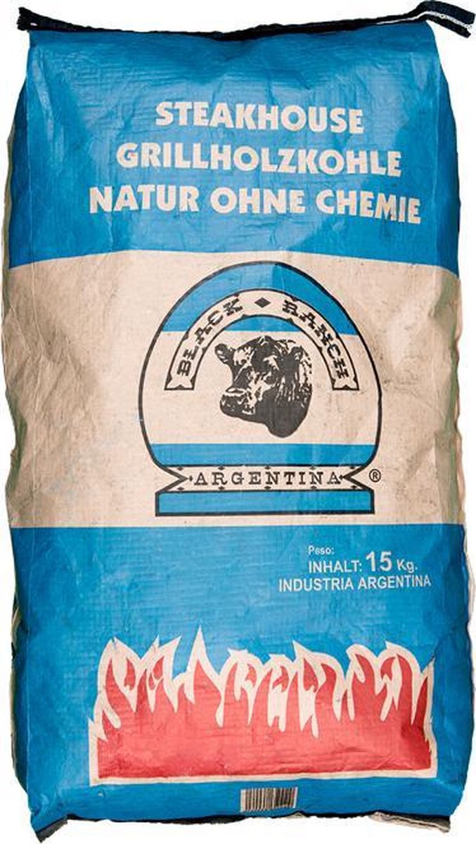 Bol.com Black Ranch Houtskool 15 Kg – Quebracho – 1 zak aanbieding