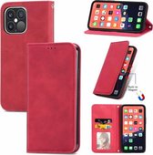 Voor iPhone 13 Pro Retro Skin Feel Business Magnetische Horizontale Flip Leather Case Met Houder & Kaartsleuven & Portemonnee & Fotolijst (Rood)