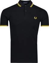 Fred Perry Polo Zwart Normaal - Maat S - Heren - Herfst/Winter Collectie - Katoen