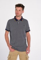 J&JOY - Poloshirt Mannen 22 Rain Forest Navy Jacquard