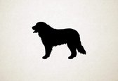 Golden Mountain Dog - Silhouette hond - M - 56x81cm - Zwart - wanddecoratie