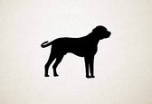 Black Mouth Cur - Silhouette hond - S - 42x55cm - Zwart - wanddecoratie