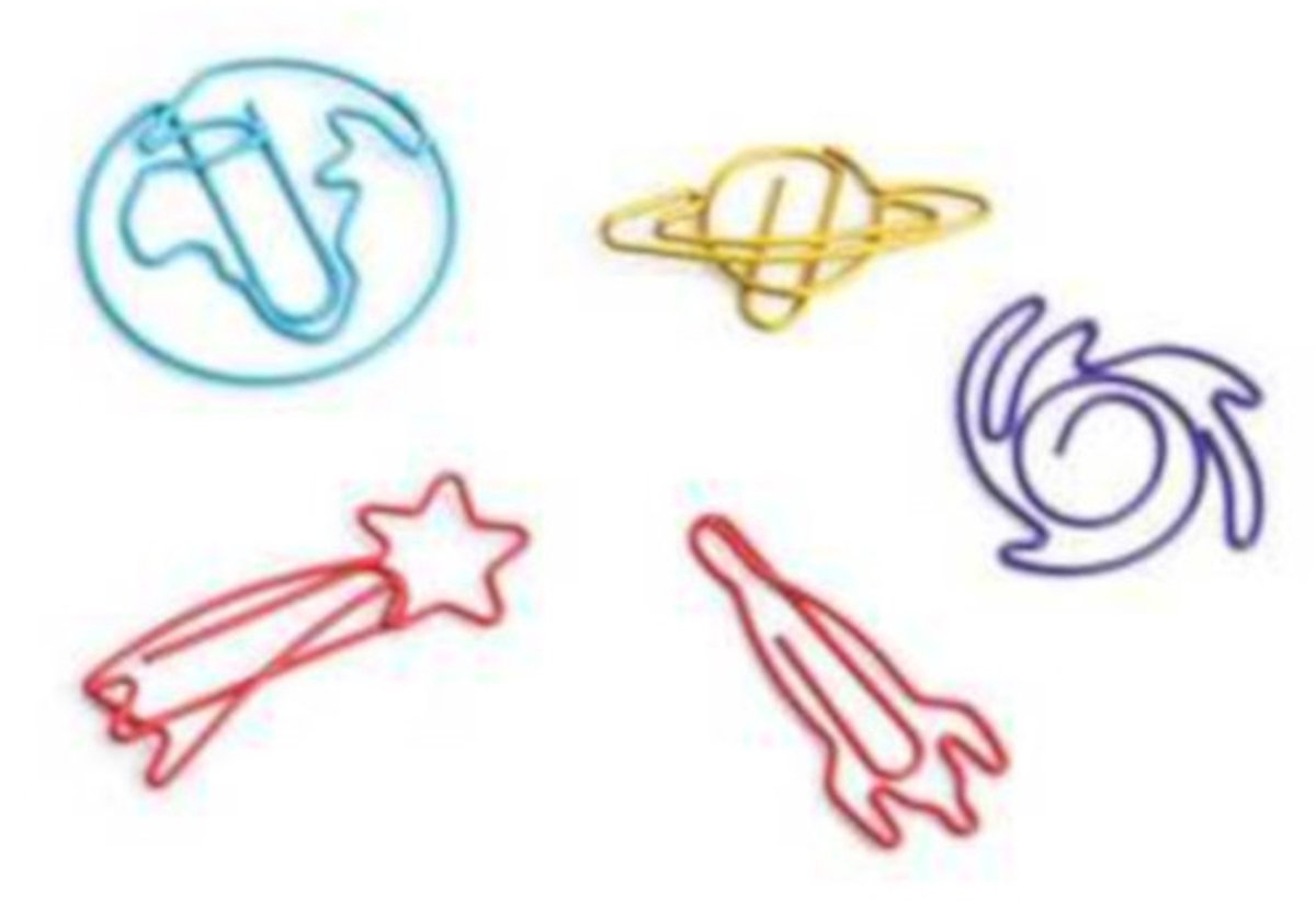 Suck Uk Paperclips Ruimtevaart 3,9 X 2,7 Cm Staal 5 Stuks