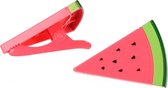 wasknijper watermeloen 12 x 8,5 cm roze 2 stuks