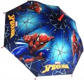 kinderparaplu Spider-Man jongens 46 cm polyester blauw