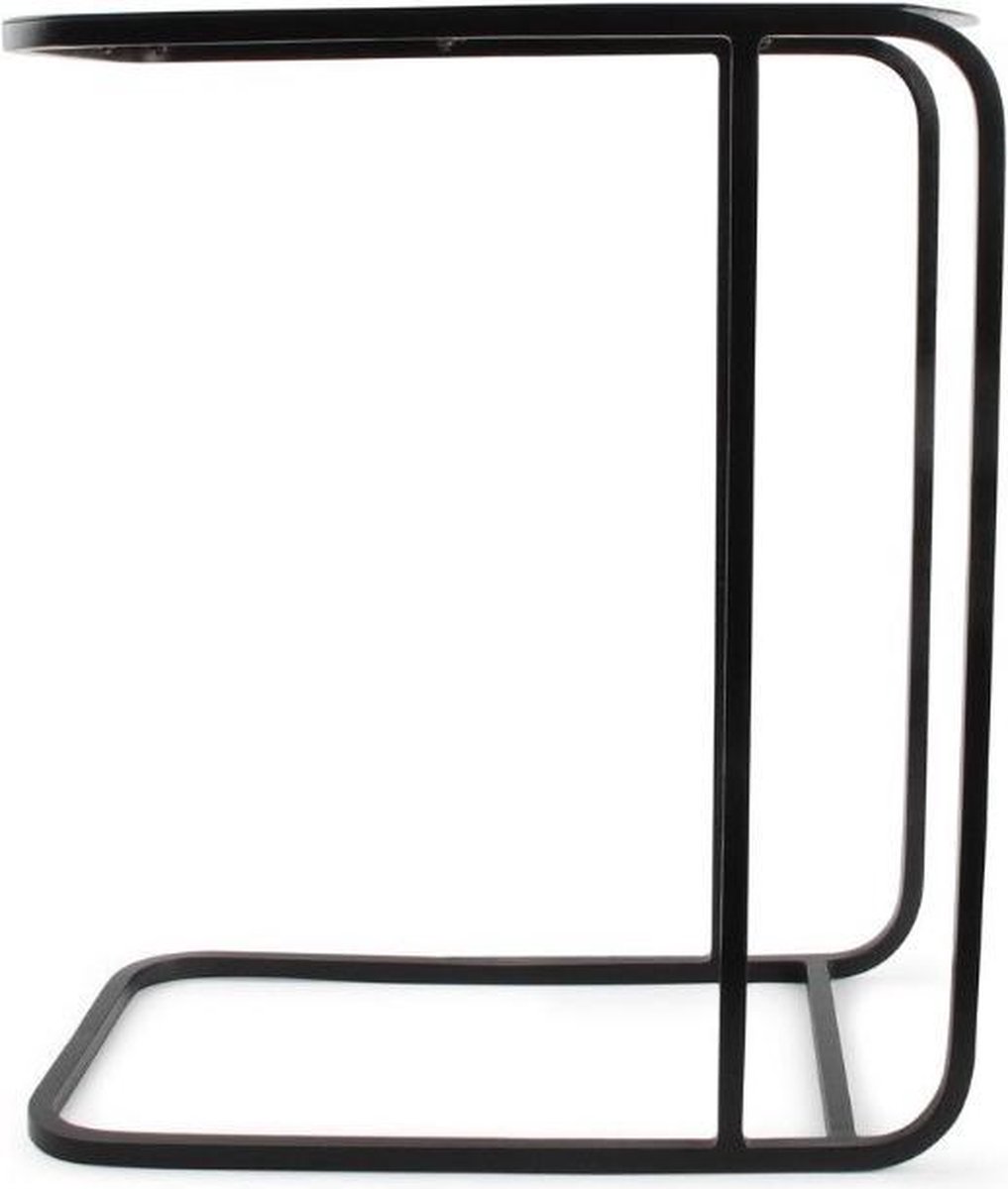 S|P Collection - Bijzettafel 43x25xH50cm zwart - Ivy
