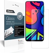 dipos I 2x Pantserfolie mat compatibel met Samsung Galaxy F41 Beschermfolie 9H screen-protector (expres kleiner dan het glas omdat het gebogen is)