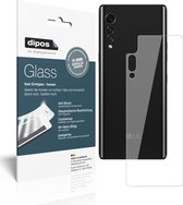 dipos I 2x Pantserfolie helder compatibel met LG Velvet 4G Achterkant Beschermfolie 9H screen-protector (expres kleiner dan het glas omdat het gebogen is)