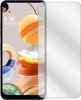 dipos I 6x Beschermfolie helder compatibel met LG Q61 Folie screen-protector (expres kleiner dan het glas omdat het gebogen is)