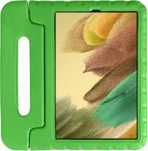 Kinder Tablethoes met Handvat Groen Geschikt voor Samsung Galaxy Tab A7 Lite - Tablethoes Kindvriendelijk - Beschermhoes voor Kinderen - Shockproof - met Standaard - Tegen Vallen