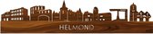 Skyline Helmond Palissander hout - 100 cm - Woondecoratie design - Wanddecoratie - WoodWideCities