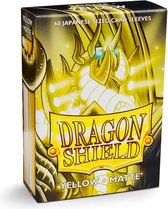 Dragon Shield Card Sleeves: Japanese Matte Yellow (59x86mm) - 60 stuks
