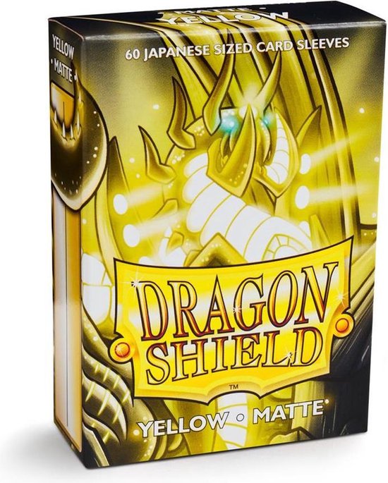 Asmodee Dragon Shield Card Sleeves - Matte Yellow voor Yu-Gi-Oh! & Naruto | Games | bol Asmodee Dragon Shield Card Sleeves - Matte Yellow voor Yu-Gi-Oh! & Naruto | Games | bol