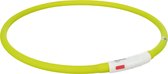 Trixie Halsband Usb Siliconen Lichtgevend Oplaadbaar Groen - 70X1 CM