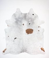KOELAP Koeienhuid Vloerkleed - Bruinwit Gevlekt Salt & Pepper - 225 x 240 cm - 1003787