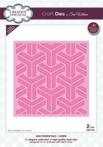 Creative Expressions Stans - Achtergrond kubussen - 13cm x 13cm - Set van 2