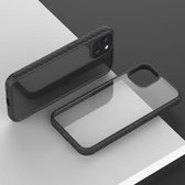 Lederen textuur Schokbestendige pc + TPU-beschermhoes voor iPhone 13 mini (zwart)