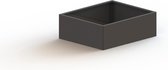 MySteel Gepoedercoat staal plantenbak Texas 1000x1200 Inclusief Bodemplaat - Kleur: RAL9005 (zwart) - Hoogte: 300mm