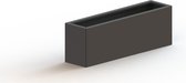 MySteel Gepoedercoat staal plantenbak Texas 300x1200 Inclusief Bodemplaat - Kleur: RAL7016 (antraciet grijs) - Hoogte: 800mm