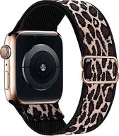 Nylon solo band - leopard - Geschikt voor Apple Watch