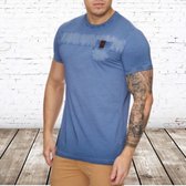 Heren t-shirt violento zacht blauw -Violento-XXL-t-shirts heren