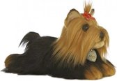 knuffel Mini Yoni Yorkshire Terrier hond bruin 28 cm