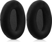 kwmobile 2x fluwelen oorkussens geschikt voor Kingston HyperX Cloud II Gaming koptelefoons - Kussens voor over-ear-koptelefoon in zwart