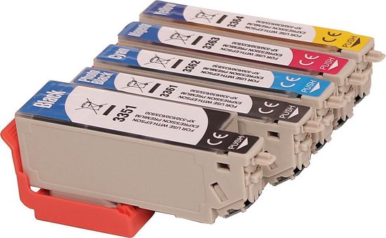 ABC huismerk Set 5x inkt cartridge geschikt voor Epson 33XL voor Expression  Premium... | bol.