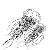 The Crafter's Workshop Stencil - 30.5x30.5cm - Jellyfish