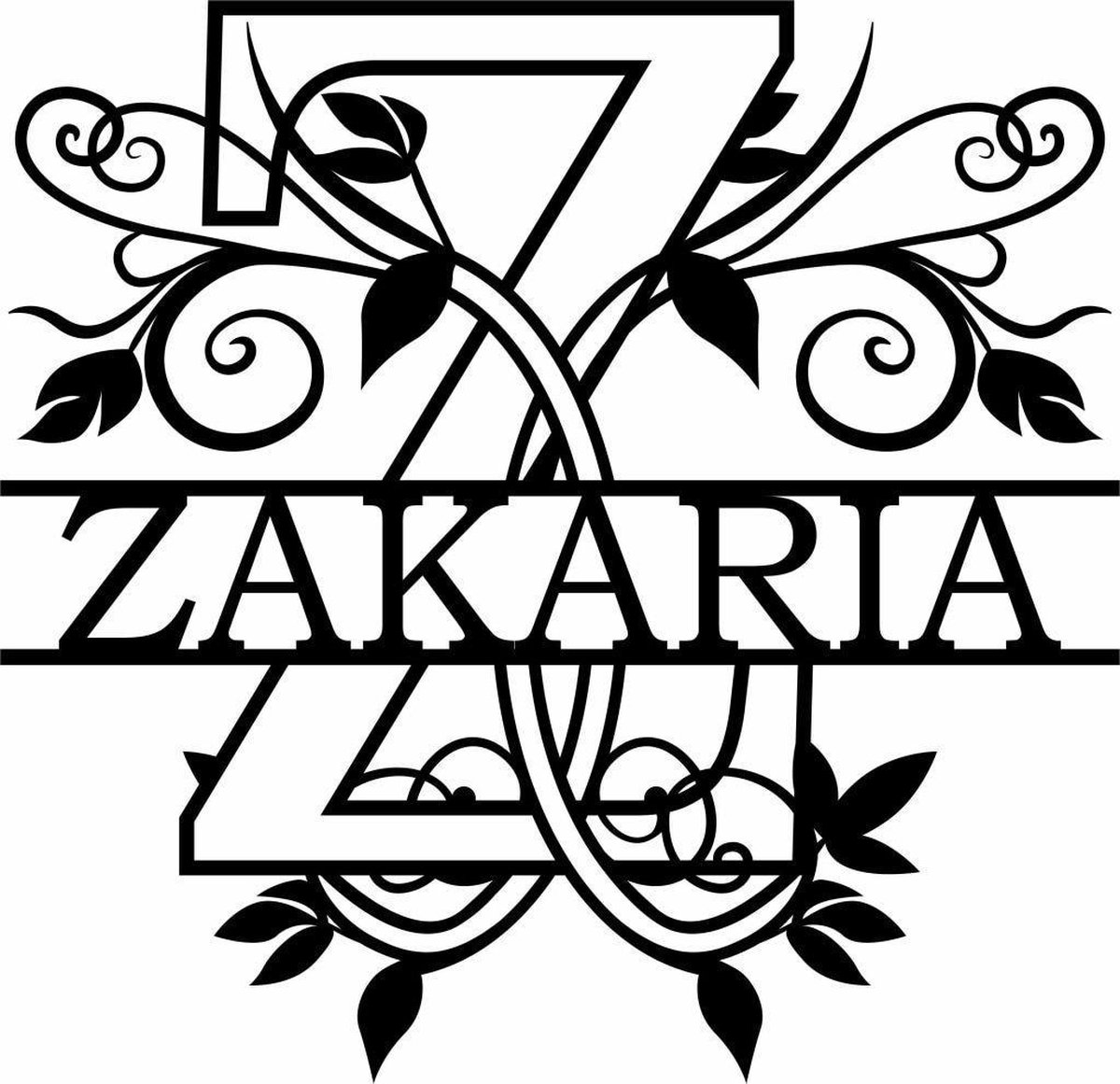 Wanddecoratie | Gepersonaliseerde letters A t/m Z - L (40cm)