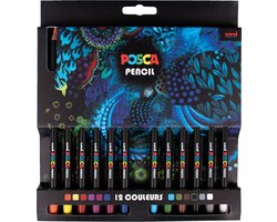 Uni Posca Uni Posca Pencil Set 12 stuks