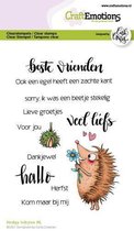 Clearstamps A6 - Hedgy teksten NL Carla Creaties