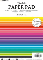 Studio Light Paper pad A5 - Brights - Dubbelzijdig - 2x18 kleuren