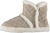 Apollo Sloffen Dames Elastomeer/textiel Beige/wit Maat 41-42