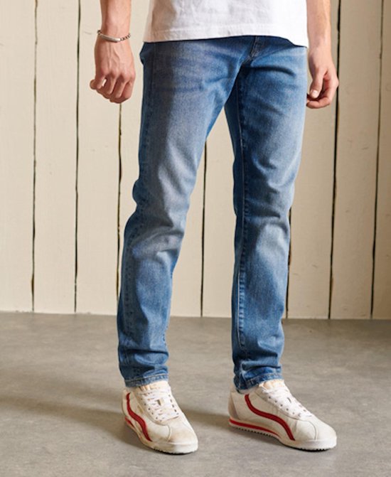 Superdry Heren Slim jeans - Mercer Mid Blue - W34 | bol.com