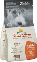 Almo Nature Hond Holistic Droogvoer voor Kleine Hondenrassen - Maintenance - Rundvlees, Kip, Zalm, Lam of Vette vis in 400gr of 2kg - Smaak: Rundvlees, Gewicht: 400g