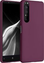 kwmobile telefoonhoesje voor Sony Xperia 1 III - Hoesje voor smartphone - Back cover in bordeaux-violet