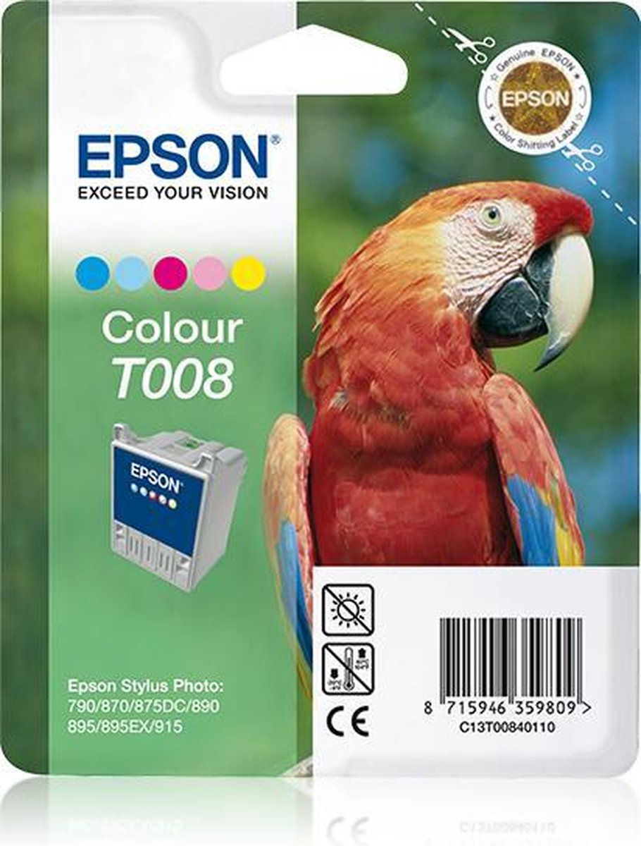 Epson Parrot inktpatroon kleur T008