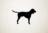 Silhouette hond - Schweizer Laufhund - S - 38x60cm - Zwart - wanddecoratie