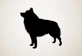 Silhouette hond - Schipperke - M - 60x60cm - Zwart - wanddecoratie