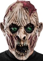 Carnival Toys Masker Old Zombie Heren Latex Bruin One-size