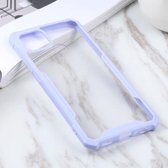 Voor OPPO A15 acryl + kleur TPU schokbestendig hoesje (paars)